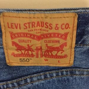 Levi’s 550 Relaxed Fit Jeans Size 46x30 Broken In Just Right